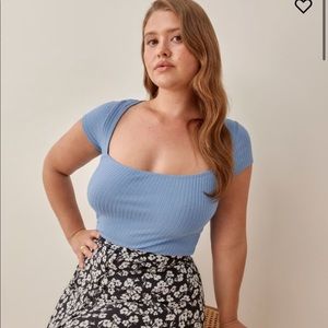 Reformation Jeans Bardot Top